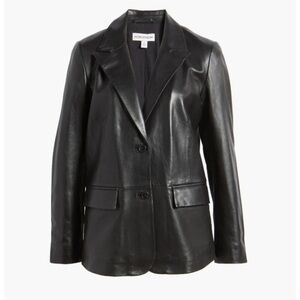 Nordstrom Leather Blazer size medium